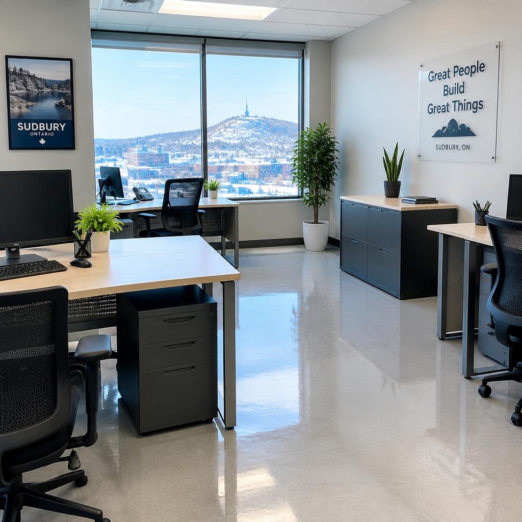A clean, bright Sudbury office